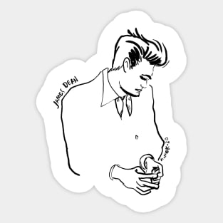 James Dean Sticker